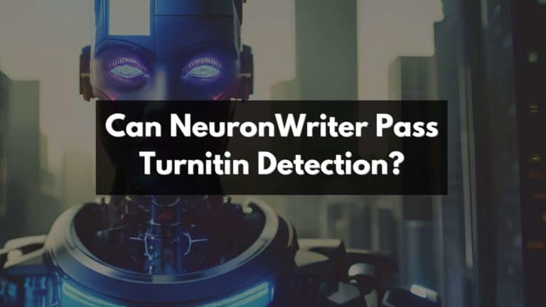 Can neuronwriter pass turnitin detection?